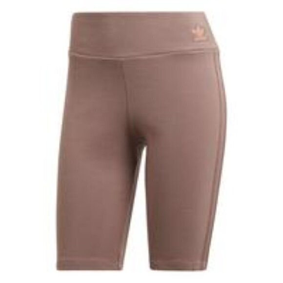 Adidas Women’s Biker Trace Shorts Brown Size M Athletic Loungewear - Picture 1 of 12